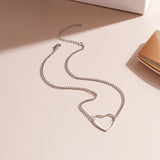 Heart Clavicle Chain Necklace for Women