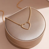 Heart Clavicle Chain Necklace for Women