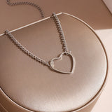 Heart Clavicle Chain Necklace for Women