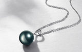 Pearl Pendant Necklace 925 Solid Silver Wedding Jewelry