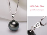 Pearl Pendant Necklace 925 Solid Silver Wedding Jewelry