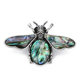 Bee Natural Stone Pearl Abalone Shell Pendant Charm Jewelry Making
