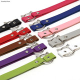 Gothic Bell Pendant PU Leather Choker Necklace for Women