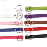 Gothic Bell Pendant PU Leather Choker Necklace for Women