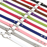 Gothic Bell Pendant PU Leather Choker Necklace for Women