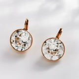 Bella Dangle Earrings Austrian Crystal Girl Wedding Party Bijoux Women Gift