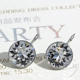 Bella Dangle Earrings Austrian Crystal Girl Wedding Party Bijoux Women Gift