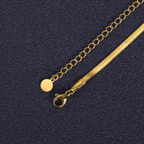 Snake Chain Necklace Stainless Steel Clavicle Chain Party Jewelry