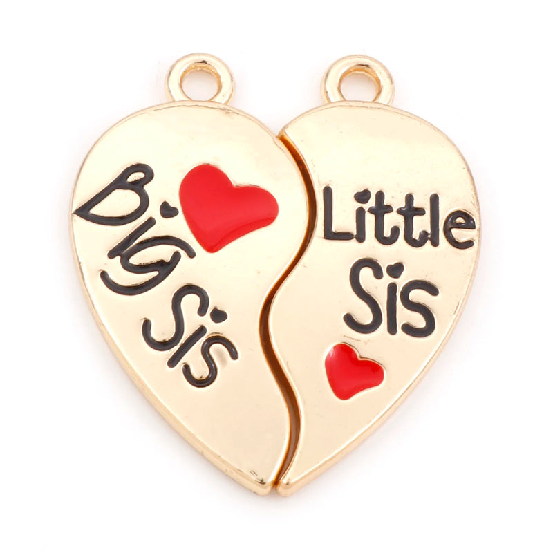Multicolor Heart Enamel Metal Charms DIY Bracelet Necklace Jewelry,10Pairs