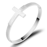 Bible Scripture Cross Bangle & Bracelet - Christian Jewelry