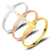 Bible Scripture Cross Bangle & Bracelet - Christian Jewelry