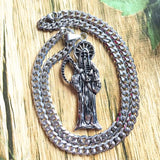 Holy Saint Death Santa Muerte Pendant Necklace - Men's Jewelry