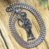 Holy Saint Death Santa Muerte Pendant Necklace - Men's Jewelry