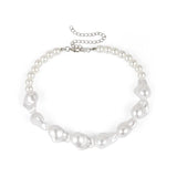 Baroque Pearl Necklace Irregular Choker Collar Party Jewelry