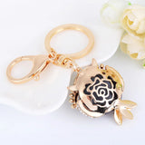 Crystal Owl Keychain Rhinestone Trinket Car Key Ring Women Holder Bag Pendant
