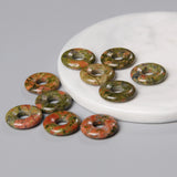 Big Hole Amethyst Malachite Pendants Natural Stone Agates Loose Beads Charms