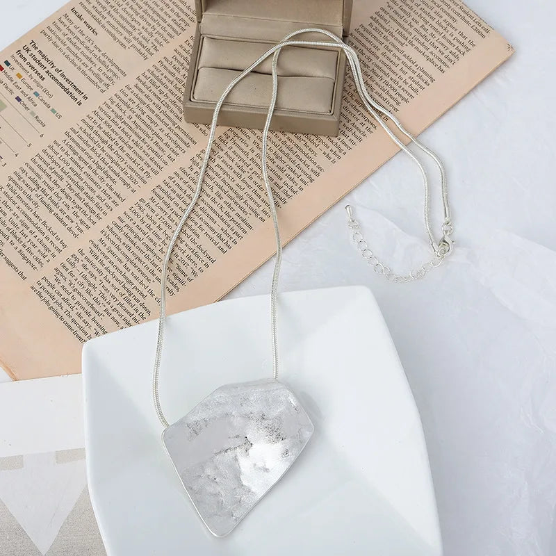 Irregularity Geometry Necklace Suspension Pendant Goth Jewelry