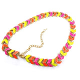 Twist Silver Chunky Thick Lock Choker Chain Necklaces