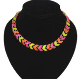 Twist Silver Chunky Thick Lock Choker Chain Necklaces
