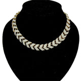 Twist Silver Chunky Thick Lock Choker Chain Necklaces