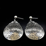 Stainless Steel Women's Jewelry Set Silver Necklace Earrings
