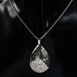 Stainless Steel Women's Jewelry Set Silver Necklace Earrings