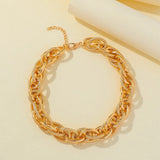 Thick Chain Choker Necklace Women Punk Exaggerated Metal Statement Jewelry