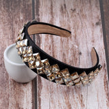 Colorful Square Bead Crystal Hairband for Women