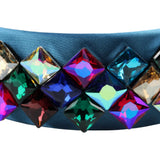 Colorful Square Bead Crystal Hairband for Women