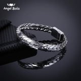 Biker Womens Ancient Silver Bracelet Chain Wristband Punk Skulls