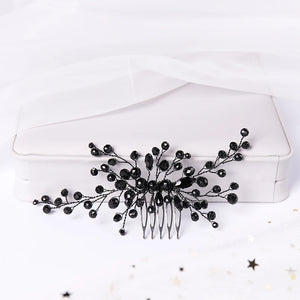 Red Green Hair Combs Crystal Wedding Hair Accessories