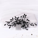 Red Green Hair Combs Crystal Wedding Hair Accessories
