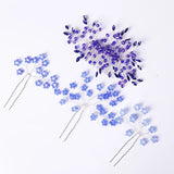 Red Green Hair Combs Crystal Wedding Hair Accessories