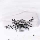 Red Green Hair Combs Crystal Wedding Hair Accessories