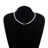Bohemian Flower Necklace for Women Crystal Bead Clavicle Necklace