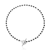 Bohemian Flower Necklace for Women Crystal Bead Clavicle Necklace