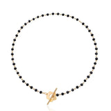 Bohemian Flower Necklace for Women Crystal Bead Clavicle Necklace