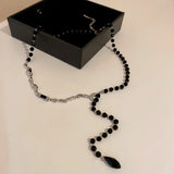 Crystal Geometric Necklace for Women Gothic Choker Clavicle Chain
