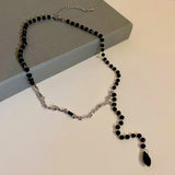 Crystal Geometric Necklace for Women Gothic Choker Clavicle Chain