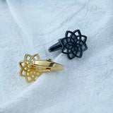 Flower Stainless Steel Cufflink for Men Women