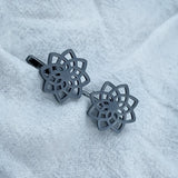 Flower Stainless Steel Cufflink for Men Women