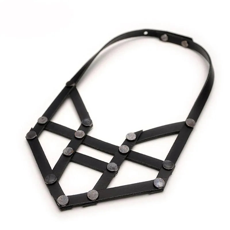 Vintage Leather Necklace Statement Necklaces & Pendants