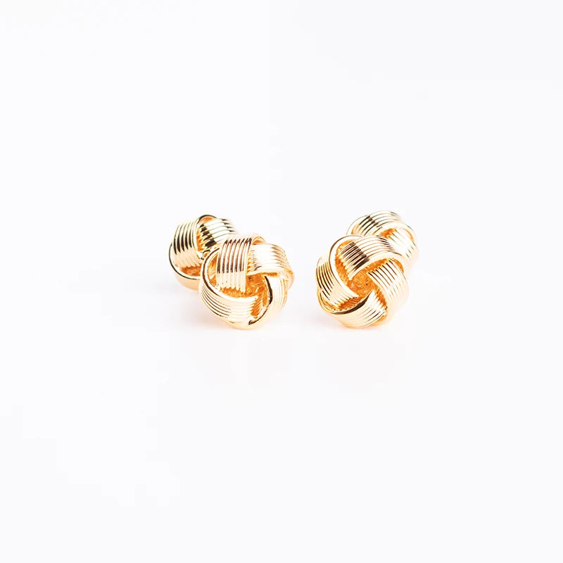 Knot Cufflinks 3 Solid Colors Cuff Buttons Mens Jewelry For French Shirt