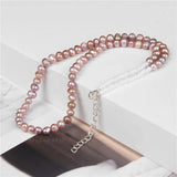 Small Pearl Necklace Freshwater Beaded Chocker Female Male Jewelry
