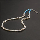 Small Pearl Necklace Freshwater Beaded Chocker Female Male Jewelry