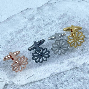 Chrysanthemum Cufflink for Men Business Suit Men's Jewelry Gift