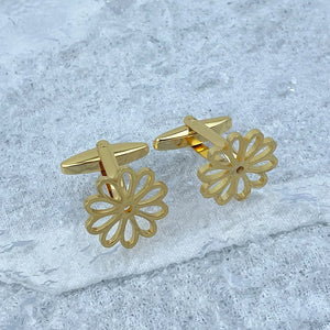 Chrysanthemum Cufflink for Men Business Suit Men's Jewelry Gift