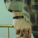 Stainless Steel Mesh Belt Bracelet For Men Charm