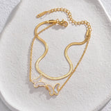 Stainless Steel Butterfly Bracelet for Women