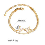 Stainless Steel Butterfly Bracelet for Women